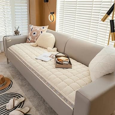 HOMEREFROM Pet Couch Cover for Sofa, Dog Couch Cover Protector, Couch Cover for Dogs Washable, Non Slip Dog Bed Sofa Cover (27.55 * 59.05 in, White) - Image 3