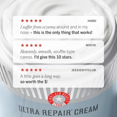 First Aid Beauty - Ultra Repair Cream, Intense Hydration Whipped Colloidal Oatmeal, Clinically Proven to Strengthen Skin Barrier in 7 Days & Helps Relieve Eczema, Luxury Moisturizer, 6 oz + Bonus, 2ct - Image 7