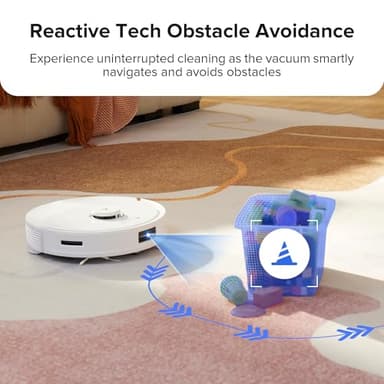 roborock Q8 Max Robot Vacuum and Mop Cleaner, DuoRoller Brush, 5500Pa Strong Suction, Lidar Navigation, Obstacle Avoidance, Multi-Level Mapping, Perfect for Pet Hair - Image 9