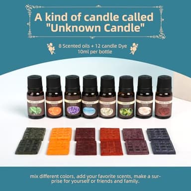 Hehinton Candle Making Kits, Professional Double Boiler Wax Melting Pot for Beginners, Complete DIY Kits with Hot Plate, 2Lbs Natural Soy Wax, Thermometer, Dye, 8 Candle Jars - Image 4