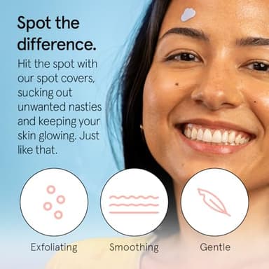 grace & stella Award Winning Pore Strip - Pimple Patches for Face - Hydrocolloid Acne Patches - Absorbs Zits, Reduces Redness - Cute Patches Dermatologist-Tested, Vegan (Multishape, 72 Count) - Image 2