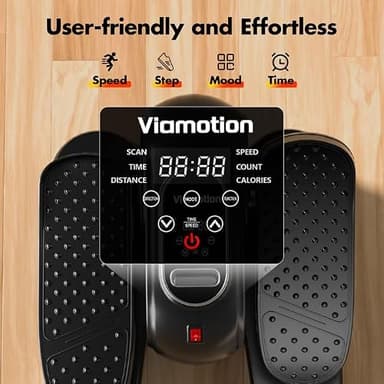 Under Desk Elliptical Machine, Leg Exerciser as Seen on TV While Sitting for Senior with Remote Control, Portable & Quiet Pedal Exerciser with 12 Adjustable Speed, Black - Image 5