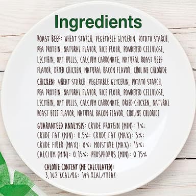 Nylabone Healthy Edibles Natural Dog Chews Long Lasting Roast Beef & Chicken Flavor Treats for Dogs, Small/Regular (12 Count) - Image 4