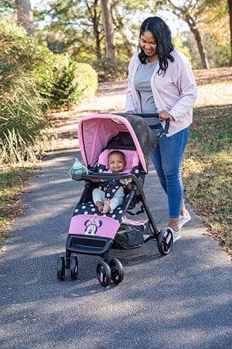 Disney Baby Mickey Mouse Simple Fold LX Travel System, Lift to fold compactly in Less Than a Second for Easy Storage; self-Standing When Folded, Mickey Blogger - Image 3