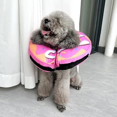 BGGo Inflatable Dog Cone, Soft Adjustable Blow up Donut Collar for After Surgery - Suitable for Small, Medium, Large Dogs and Cats - Image 6