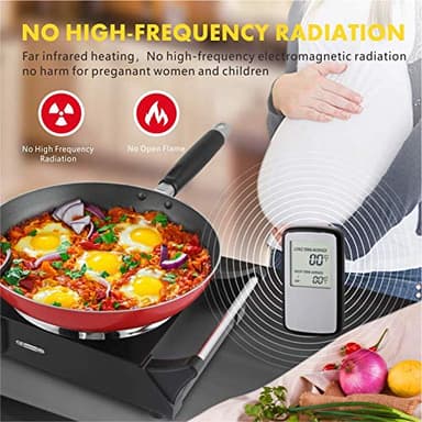 Techwood 1800W Hot Plate Portable Electric Stove Countertop Double Burner with Adjustable Temperature & Stay Cool Handles, 7.5” Cooktop for RV/Home/Camp, Compatible for All Cookwares - Image 6