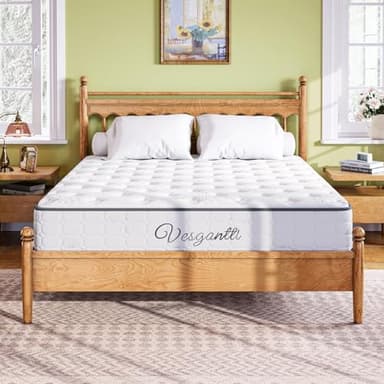 Vesgantti Queen Size Mattress, 10 Inch Innerspring Multilayer Hybrid Mattress, Ergonomic Design with Breathable Foam and Pocket Spring, Tight Top Series Medium Firm Feel - Image 7