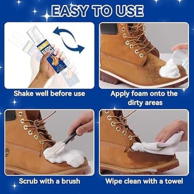 Halldeli Suede Shoe Cleaner, Premium Sneaker Cleaning Kit with Brush, Shoe Cleaner for White Sneaker, Suede, Leather (Suede Shoe Cleaner) - Image 5