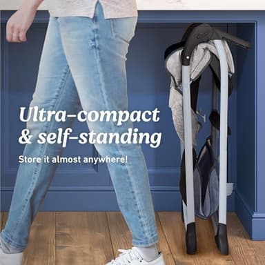 Graco Slim Snacker High Chair, Ultra Slim, Fast-Folding, Multiple Recline Positions, Comfortable Feeding, Whisk - Image 4