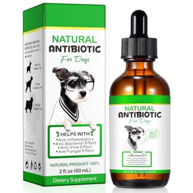 Dog Antibiotics, Natural Antibiotics for Dogs, Dog Multivitamin Herbal Supplements 60ml - Image 1
