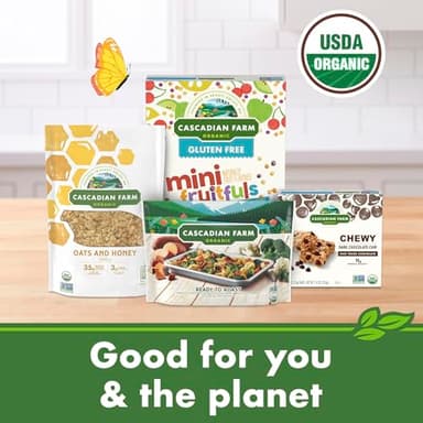 Cascadian Farm Organic Granola, Dark Chocolate Almond Cereal, Resealable Pouch, 11 oz - Image 8