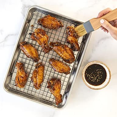 Nordic Ware Naturals® Quarter Sheet with Oven-Safe Nonstick Grid - Image 8
