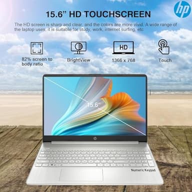 HP Flagship 15.6" HD Touchscreen Laptop Computer, 6-Core Intel i3 Processor, 32GB RAM, 1.5TB Storage (1TB SSD + 500GB Ext), Wi-Fi, Long Battery, HubxcelAccessory, Lifetime Office 2024, Win 11 Pro - Image 6