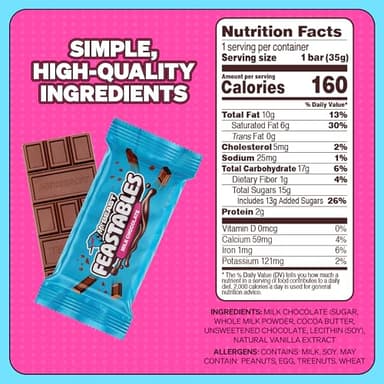 Feastables MrBeast Milk Chocolate Chocolate Bar, Full Size Bar for Adults & Kids, Candy Bars for Halloween Candy, Snacks, Gifts, or Dessert, Sweet & Creamy Fairtrade Cocoa, 1.24 Oz Each, 24 Count - Image 2