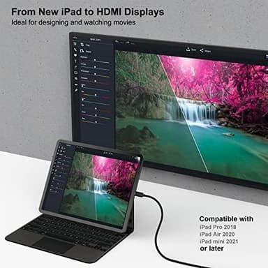 BENFEI 2 Pack USB C to HDMI 6 Feet Cable, USB Type-C to HDMI Cable, Thunderbolt 3/4 Compatible with iPhone 15 Pro/Max, MacBook Pro/Air 2023, iPad Pro - Image 6