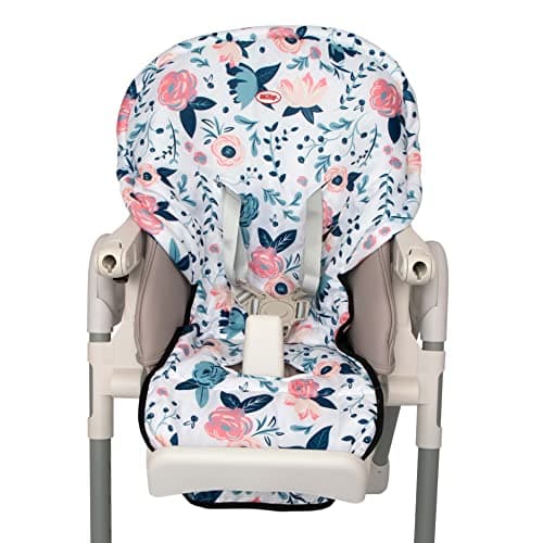 Nuby High Chair Cover Protecting from Spills and Crumbs, Water Resistant, Floral Print - Image 1