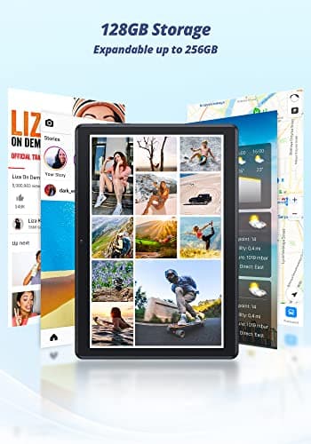 Dragon Touch Notepad 102 Android Tablets with 128GB ROM, 8GB RAM, Octa Core 2.0GHz, Android 12 Tablets, 10 inch IPS HD Display, 13MP Camera, 2.4Ghz & 5G WiFi, GPS - Compatible Docking Keyboard - Image 3