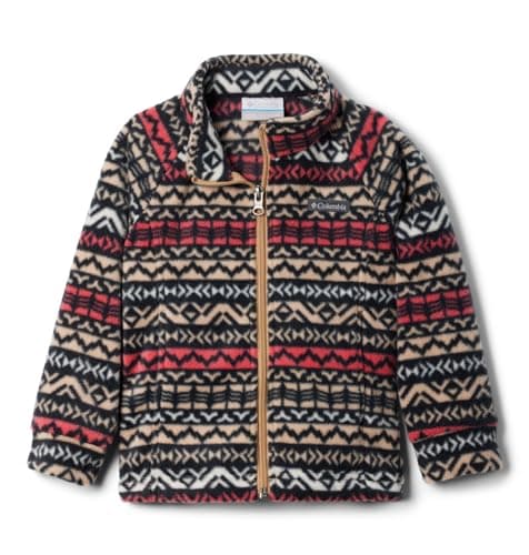 Columbia Youth Infant Benton Springs II Printed Fleece Jacket, Canoe Madras, 3/6 - Image 1