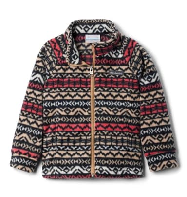 Columbia Youth Infant Benton Springs II Printed Fleece Jacket, Canoe Madras, 3/6 - Image 1