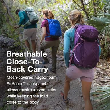 Osprey Sportlite 25L Unisex Hiking Backpack, Dark Charcoal Grey, S/M - Image 4