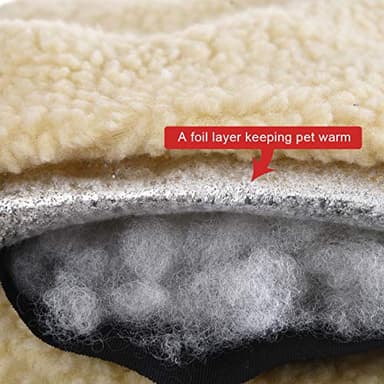 Amazon Basics 24-Inch Machine Washable Self Warming Pet Bed For Cat or Dog, Rectangle, Grey, 24"L x 20"W x 7"H - Image 4