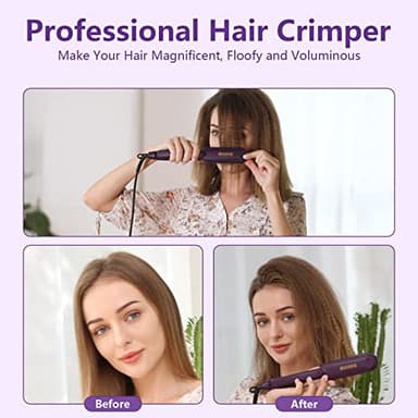Crimping Iron Hair Crimper for Hair DSHOW Hair Volumizing Crimper with Titanium Ceramic Plates Styling Tools for Women Girls - Image 3