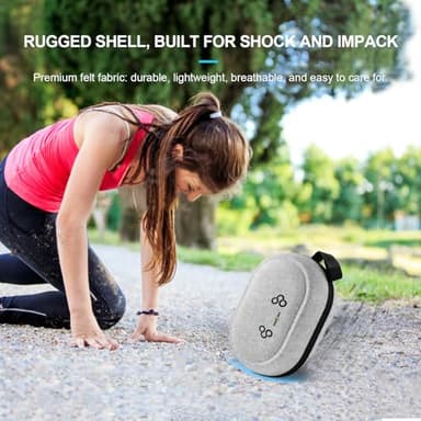 JGZ Hard Carrying Case for Meta Quest 3/Quest 3S/Oculus Quest 2, Accessories VR Headset with Original Strap, Controllers, Unique Design, Lens Cover, Portable Protection for Travel and Stroage - Image 6