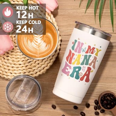 Grandma Mothers Day Gifts for Nana Grandma from Granddaughter Grandchildren Grandkids, Unique Mimi Birthday Gifts Nana Gift Set for Gigi First Time Grandmother, Best Grandmother Gift w/Canvas Tote Bag - Image 5