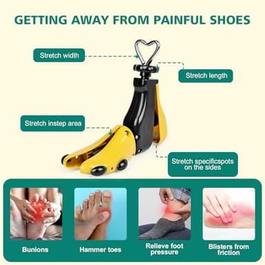 Furneeture 2 Pieces Shoe Stretcher Boot Stretcher, Adjustable Width and Length Shoe Expander Shoe Widener Stretcher Women Men for Sneakers Leather Shoes Ankle Boots - Image 4