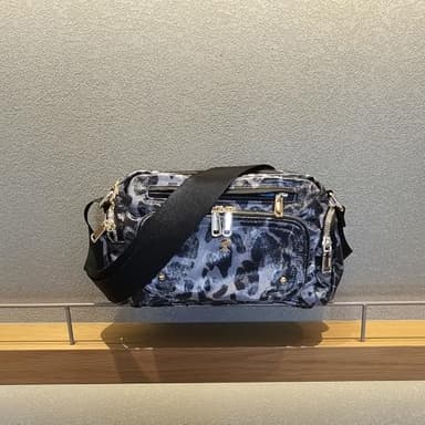 Women Fashion Tote Crossbody Handbags for Women Multi Pockets Shoulder Bag Nylon Travel Purse (Black Leopard) - Image 7