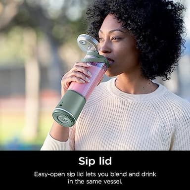 Ninja BC151EM Blast Portable Blender, Cordless, 18oz. Vessel, Personal Blender-for Shakes & Smoothies, BPA Free, Leakproof-Lid & Sip Spout, USB-C Rechargeable, Dishwasher Safe Parts, Forest Green - Image 5