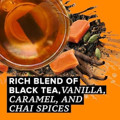 TAZO Chai Tea Bags, Vanilla Caramel Chai, Caffeinated tea, 120 Total Bags (20ct - Pack of 6) - Image 5
