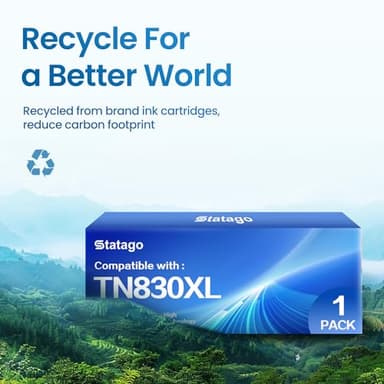 Brother TN830XL Toner Cartridge - 3,000 Page Yield, Black Toner Replacement for Brother HL-L2460DW, DCP-L2640DW, HL-L2405W, L2400D, L2480DW, MFC-L2820DW (1 Black) - Image 7