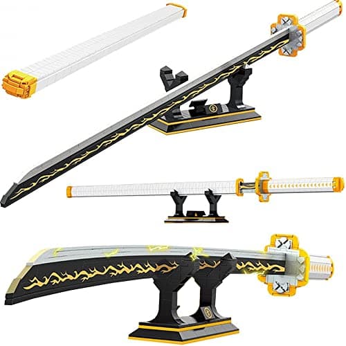 Kravkind 956pcs, 39inch for Sword Building Block Model, Samurai Sword Set with Scabbard and Stand, Best Gift for Anime Fans - Image 1