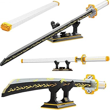 Kravkind 956pcs, 39inch for Sword Building Block Model, Samurai Sword Set with Scabbard and Stand, Best Gift for Anime Fans - Image 1
