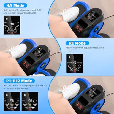 ANCHEER Under Desk Elliptical, Ellipse Leg Exerciser for Seniors Fully Assembled , Electric Seated Pedal Exerciser with Remote Control & 12 Adjustable Speed/Resistance - Image 5