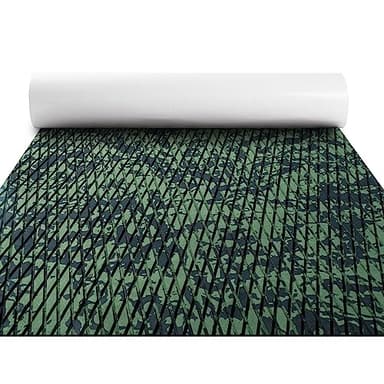 FOCEAN Boat Flooring EVA Foam Boat Decking Camo Marine Flooring Self-Adhesive Marine Mat for Motorboat RV Yacht Kayak, 94.5''x 47.2'', Olive Camo - Image 1