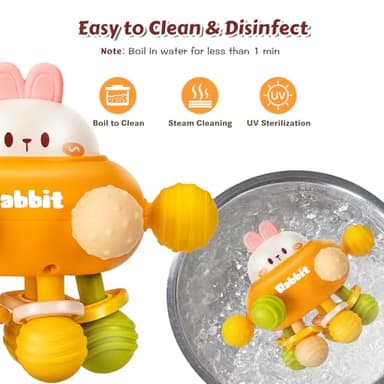 Baby Teething Toys, Baby Teethers Montessori Sensory Toys for 0-6-12 Months, Gifts for 1 Year Old Boys Girls Infant Newborn 0 3 6 9 12 18 Months Toys - Image 5