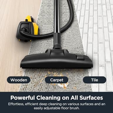 Eureka 3670M Canister Cleaner, Lightweight Powerful Vacuum for Carpets and Hard floors, w/ 5bags,Yellow - Image 6