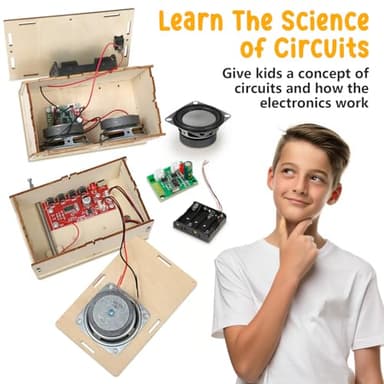 Stem Projects Toys for Boys age 8-12 12-14 Science Kit Building Own Bluetooth Speaker & FM Radio DIY Electronics Kit Science Experiments Kid 9-12 Boy Toys Birthday Gift 8 9 10 11 13 Year Old Teen Girl - Image 6