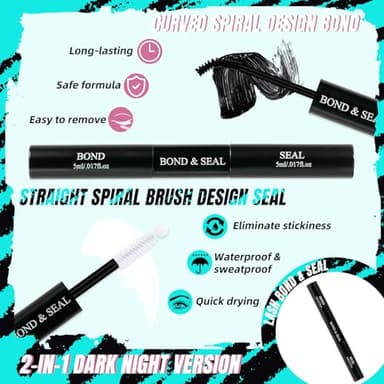 Lash Clusters Kit,144Pcs Eyelash Extension Kit Midnight with Lash Bond and Seal,Lashes Extensions Kit Lash Applicator Tool for Eyelashes Cluster Kit by AMZGlRL(D-Mix8-16mm Kit) - Image 4