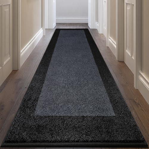DOMUSTEX Machine Washable Kitchen Rug 32" x 84", Non Slip Kitchen Mat for Floor, Absorbent Entrance Runner Rug for Bedroom, Hallway, Bathroom, Door (Roll Packing) - Image 1