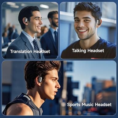 Real Time AI Language Translator Earbuds, 3 in 1 Wireless Earbuds with 144 Languages & Accents, 60Hr Battery & Charging Case, APP Enabled Translator Device for Travel, Business, iOS & Android (Black) - Image 8