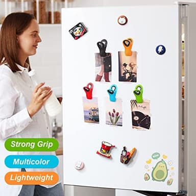 Jetmore 12 Pack Chip Clips Bag Clips, Magnetic Bag Clip for Food Storage Heavy Duty, Plastic Food Clip for Chips, Snack, Kitchen, Refrigerator, Garden, Sewing, Fabric, Clothes Pins - Image 2