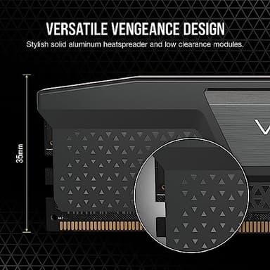 CORSAIR Vengeance DDR5 RAM 32GB (2x16GB) 6400MHz CL32 Intel XMP iCUE Compatible Computer Memory - Black (CMK32GX5M2B6400C32 - Image 7