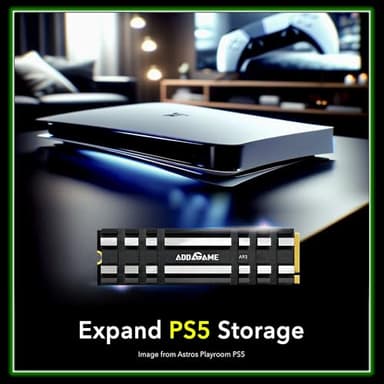 Addlink A93 2TB Storage Expansion for PS5 Console with Heatsink, Up to 7400mb/s, Gen 4 PCIe NVMe m.2 2280, SLC Cache Internal Solid State Drive(ad2TBA93M2P) - Image 2