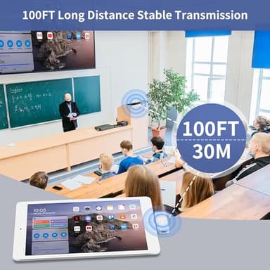 Wireless HDMI Transmitter and Receiver, Upgrade Type-C 3.1 Port Wireless Hdmi Plug & Play Portable 2.4G/5G for Streaming Video and Audio to HDTV/Projector/Monitor from Martphone/Tablet/Laptop - Image 5