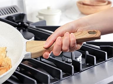 SENSARTE Nonstick Ceramic Frying Pan Skillet, 12.5 Inch Omelet Pan, Healthy Non Toxic Chef Pan, Induction Compatible Egg Pan with Heat Resistant Handle, PFAS-Free, White - Image 8