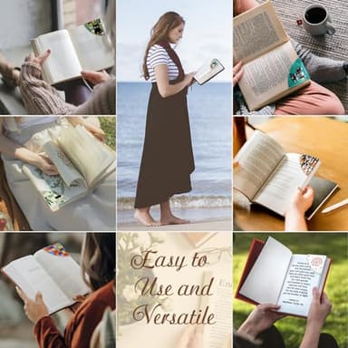 Icycay Skeleton Book Corner Bookmarks, Funny Leather Book Accessories for Book Lovers, 3 Pcs Reading Book Page Markers for Women Men Student Teacher Retirement Birthday Gifts - Image 3