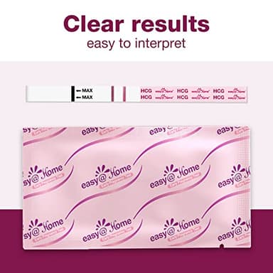 Easy@Home 60 Pregnancy Tests: Early Detection Precise Results Pregnancy Test Strips - Bulk Pregnancy Strips - 60 hCG Test Strips - Image 2